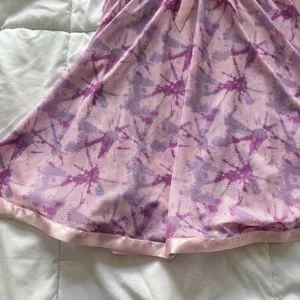 Womens Medium Pink Floral Sexy Sequined Babydoll Chemise Slip Coquette‎ Feminine thumbnail 3