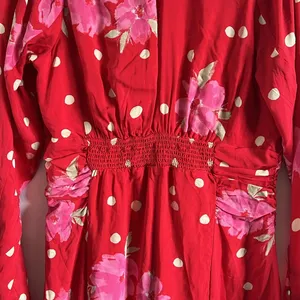 Free People women’s date night mini dress in strawberry thumbnail 9
