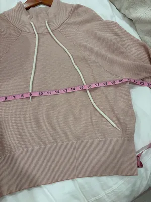 Varley Maceo Pique Mock Neck Pullover Sweatshirt in Blush Pink Size Small‎ thumbnail 7