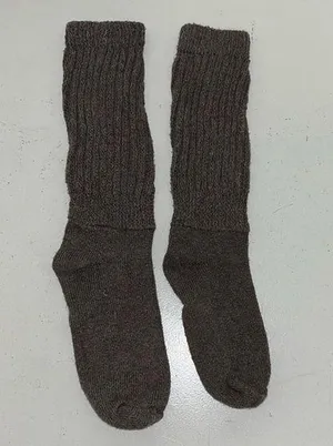 Women’s Vintage Ash Brown Slouch Socks. Gently used. Smoke free home. thumbnail 1