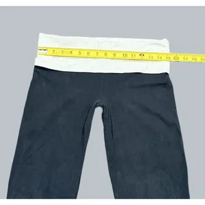 Y2k‎ Victorias Secret Pink Gold MCBling Spellout Foldover Flare Yoga Pants 2000s thumbnail 4