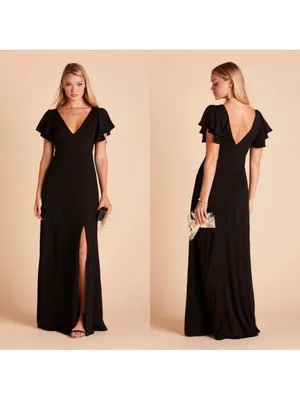 Birdy Grey Hannah Black Maxi Length Dress Size Small thumbnail 2