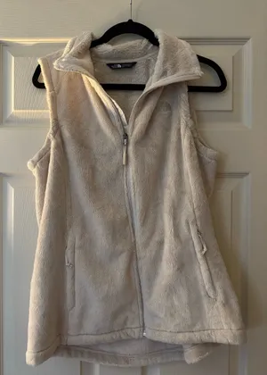 The North Face Women's Cream Plush Fleece Vest - Zip Front thumbnail 1
