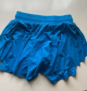 Blue flowy shorts thumbnail 2
