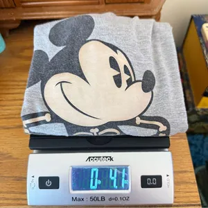 Disney Mickey Mouse Skeleton Halloween Raglan Shirt Size Small V neck thumbnail 8