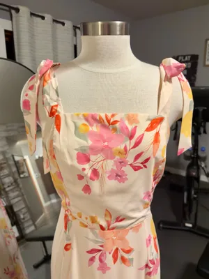 Main Strip Floral Dress thumbnail 3