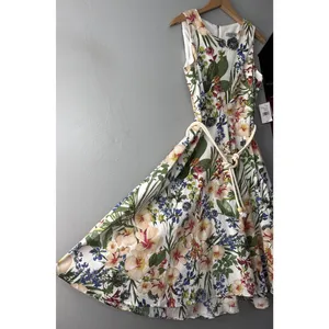 Danny & Nicole Dress Size 6 Floral Sleeveless Midi Romantic Summer Garden Party thumbnail 4