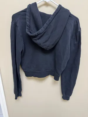 Brandy Melville black cropped zip up thumbnail 2