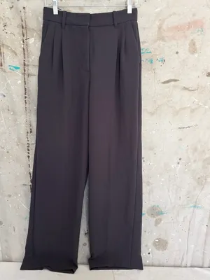 Aritzia Wilfred the Effortless Pant Crepette in Elegant Charcoal thumbnail 2
