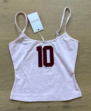 Beginning Boutique Cami Top 10 Karey Size US 0 Pink Red thumbnail 1