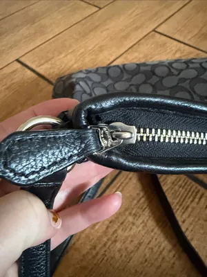 COACH Signature Daisy File Crossbody Black Gray Jacquard Y2K Vintage F16558 thumbnail 10
