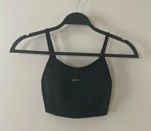 GYMSHARK Flex Strappy Sports Bra in Black/Charcoal Size XS thumbnail 6
