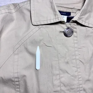 J.Crew‎ 100% cotton tan trench coat with hidden buttons down front Size XS thumbnail 7