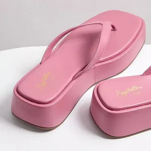 Seychelles Sunflower Pink Platform Summer Thong Sandals 6 thumbnail 4
