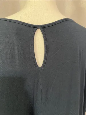 Pretty Torrid Navy Crochet Yoke Short Sleeve Top thumbnail 5