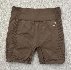 Gymshark Vital Seamless 2.0 Shorts Athletic Biker Athleisure Brown Women's XL thumbnail 1
