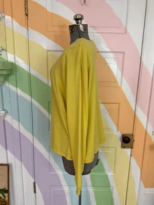 Outdoor Voices Long Sleeve Yellow Crewneck T-Shirt Active Athleisure Sz XL 💚🍄 thumbnail 3
