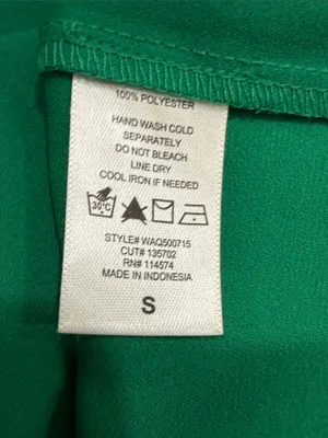 Pleione women’s Green Short Sleeve Blouse size S thumbnail 5