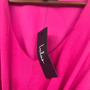 New Lulu’s See Me Stun Magenta Sleeveless Knotted Maxi Dress formal size small thumbnail 6
