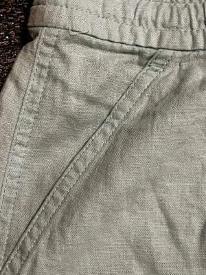 Womens small NWT J.Crew Mercantile 3" Linen Blend Drawstring Shorts-mint green thumbnail 4