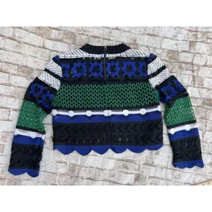 SEA New York Top 0 lace thick blue green crop Shirt street‎ wear Striped thumbnail 6