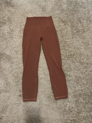 Lululemon Unlimit high‎ rise crop 23” keyhole in ancient copper 4 thumbnail 5