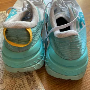 Hoka One One Sneaker Shoes Women Blue White 9.5 Casual Athletic Wear Footwear thumbnail 2