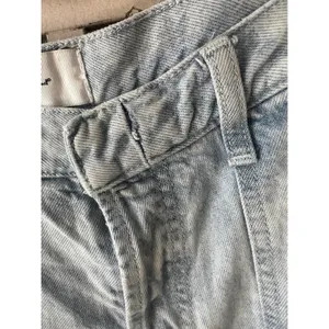 7 For All Mankind Lustre Easy Straight Wide Leg Jeans‎ Size Light Wash thumbnail 7