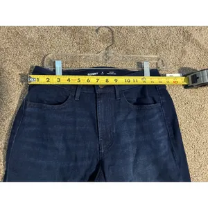 dark wash high-waisted Wow wide-leg jeans Short Size 6 Old Navy thumbnail 8