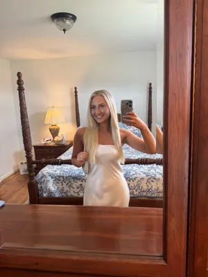 Aritzia Midi Cream Strapless Dress thumbnail 2