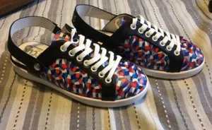 Circus Geometric Retro Sling Back Bowling Style Slip ON Shoes thumbnail 1