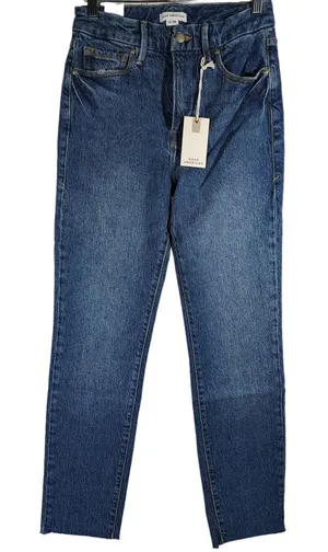 Good American‎ Good Classic Raw Hem Jeans 0/25 NWT thumbnail 1