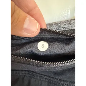 Lululemon black running shorts size 8 thumbnail 4