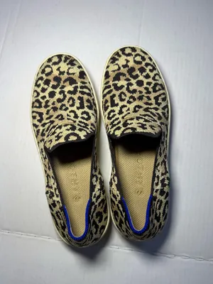 Rothys The Original Slip On Sneakers in Leopard Cat thumbnail 2
