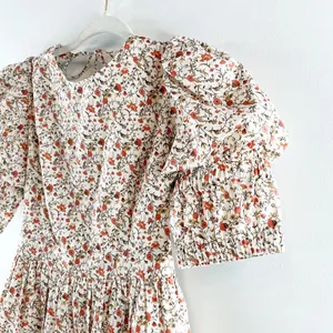 o.p.t One Pretty Time Hayden Puff Sleeve Open Back Floral Maxi Dress Pink Small thumbnail 7
