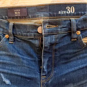 J.Crew Reid Skinny Jeans Size 30 (10) Medium Wash Distressed Stretch Denim thumbnail 8