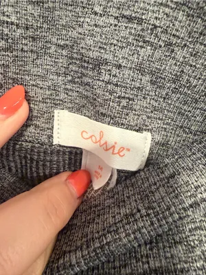 High Waist Grey Colsie Seamless Bike Shorts thumbnail 2