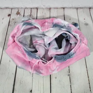 Cross‎ Colours Pink Grey Tie Dye Sweat Shorts Leont Bell Missing Size M thumbnail 7
