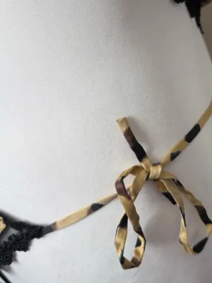 Vintage Silk Leopard Lingerie Set thumbnail 6