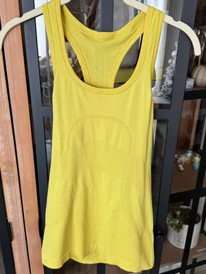 Lululemon Swiftly Tech Tank Top workout tee Sonic mustard racerback soleil thumbnail 1