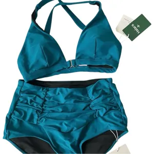 Halara Tummy Control High‎ Waisted Bikini 2 Piece Swimsuit Medium NWT thumbnail 3
