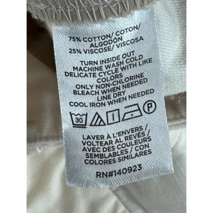 LOFT Ivory Wide Leg High Rise Trouser Pants Cotton Cuffed Office Siren Size 8 thumbnail 5