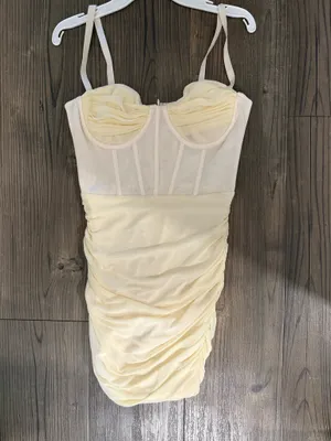 Mesh Corset Mini Dress Oh Polly thumbnail 3
