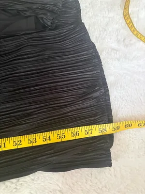 Lulus Lulus Poised Performance Black Plisse One-Shoulder Maxi Dress Size Small thumbnail 8