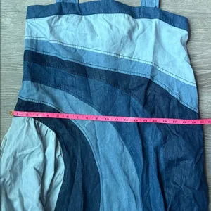 NEW Anthropologie Pilcro Seamed Smocked Midi Dress Small thumbnail 13