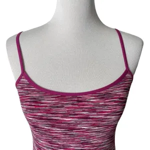 Tart Pink Purple space Dye athletic Cami Tank Top Women's M Stretch Layering Workout thumbnail 4