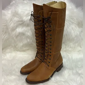 Je-Ver Lace-up Western‎ boots size 8 Fisherman Core Bin 21 thumbnail 2