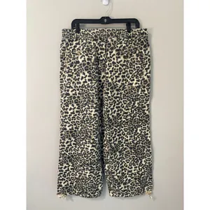 NWT Aaron & Amber Leopard Print Drawstring Utility Pants Women’s L Size L thumbnail 4