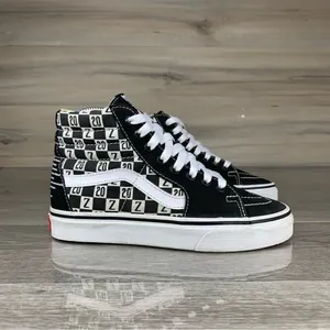 Womens Black/White Z 20 Vans Oldskool Hi top canvas skate shoes size 5.5 thumbnail 8