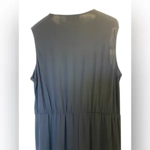 ANTTHONY Black V-Neck Surplice Sleeveless Stretchy Straight Leg Jumpsuit - Sz 1X thumbnail 8